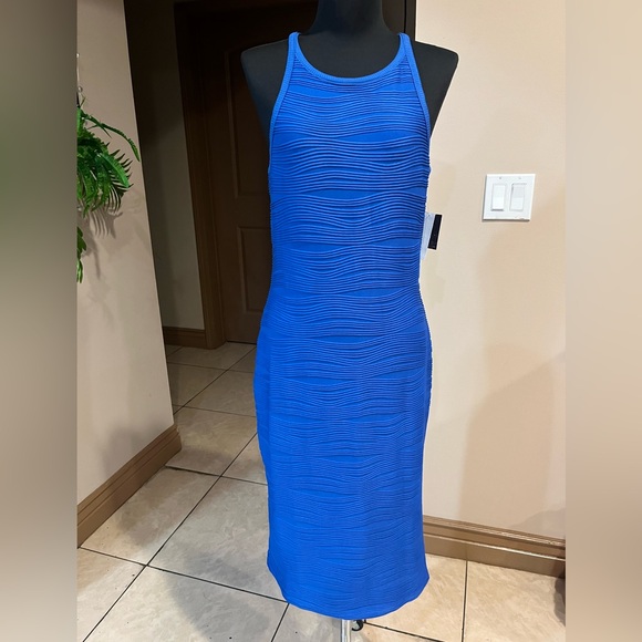 Planet Gold Dresses & Skirts - Planet Gold Ribbed Blue Dress